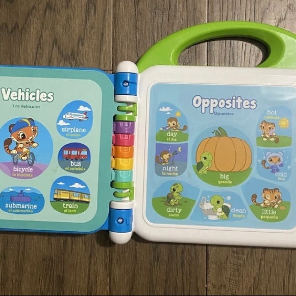 Leap Frog Learning Friends 100 Words Book works great English Spanish - Picture 7 of 9